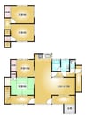 玉島柏島戸建 4LDK+Sの間取り