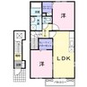 エスペランザＢ 2LDKの間取り