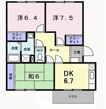 間取図 パールフィールド