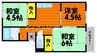 メゾン八軒屋 3Kの間取り