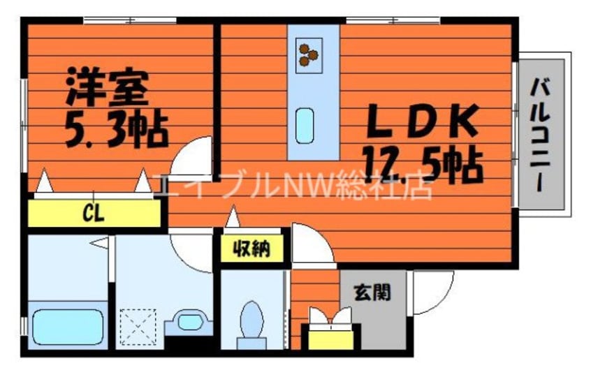 間取図 ル・シェルⅡ