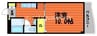 ファインヴィラ 1Kの間取り