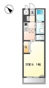 サビオ 1Kの間取り