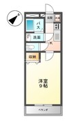 エポックハシマⅠ 1Kの間取り