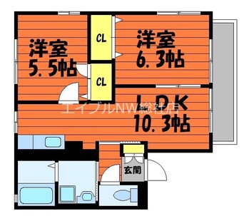 間取図 コーポレザン