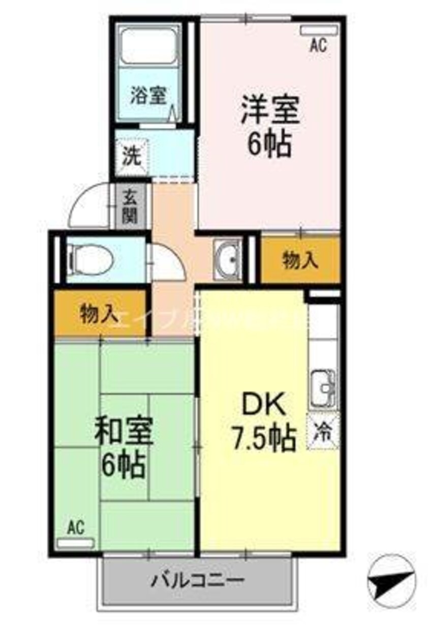 間取図 ウェルカムハイツ