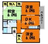 ムーンパレス 3DKの間取り