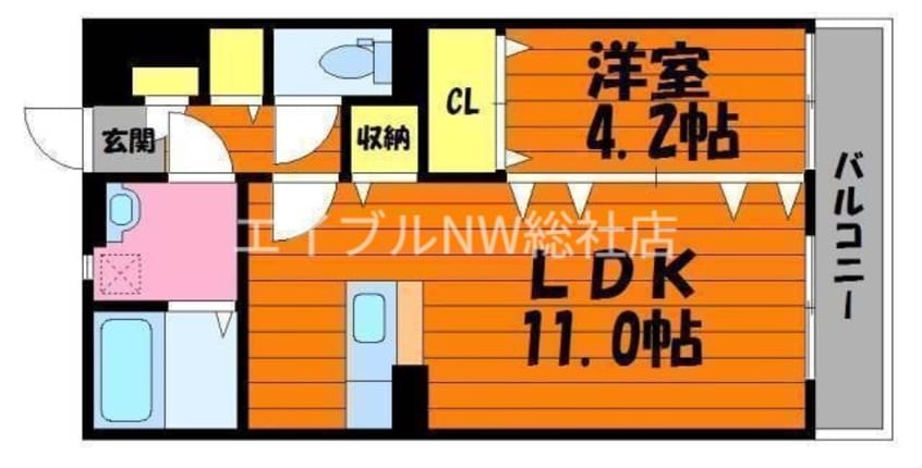 間取図 クレールコートⅠ