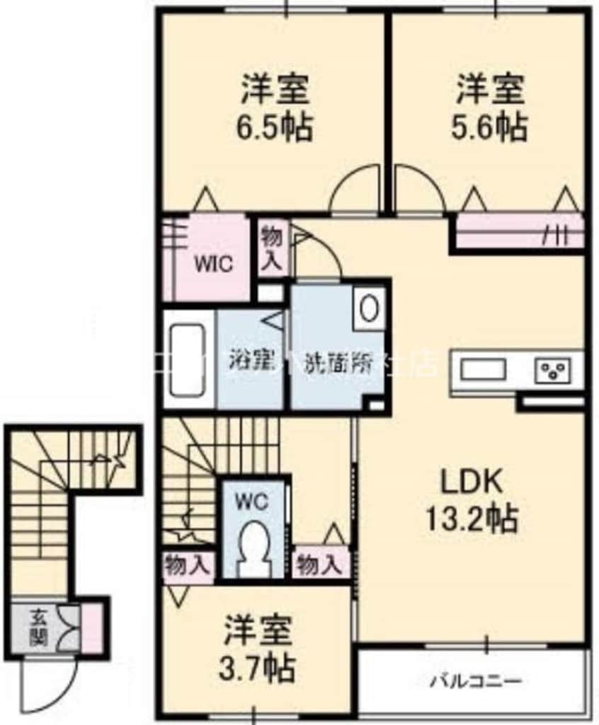 間取図 ニンナ・ナンナ　Ａ棟