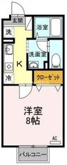 サンハイム 1Kの間取り