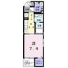 エテルノ・ミサオ 1Kの間取り