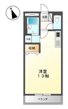 コンフォース亀山Ⅰ 1Rの間取り