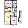 グランパル２１Ｃ 2LDKの間取り