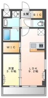 サクラヒルズ 1LDKの間取り