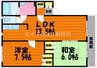 ゆず 2LDKの間取り