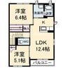 KO.レジデンス　B棟 2LDKの間取り