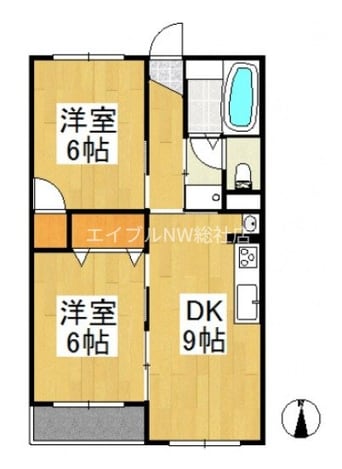 間取図 一本木ハイツ