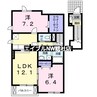 グレイス　アベニューＡ 2LDKの間取り