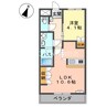 イー　ピース　ドゥ　プリンセス 1LDKの間取り