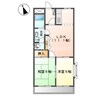 コンフォース亀山Ⅱ 2LDKの間取り