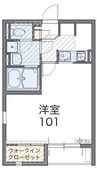 レオネクストときわ 1Kの間取り
