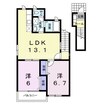 リュミエール 2LDKの間取り