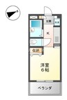 エスポワール 1Kの間取り