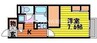 レオパレスセードル２ 1Rの間取り