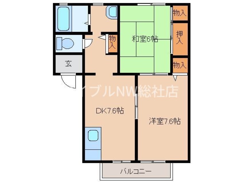間取図 メゾンひまわり　A棟