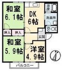 オーキッド倉敷Ⅱ　C棟の間取図