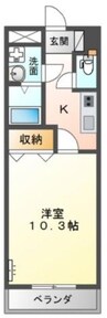 ライブフォース 1Kの間取り