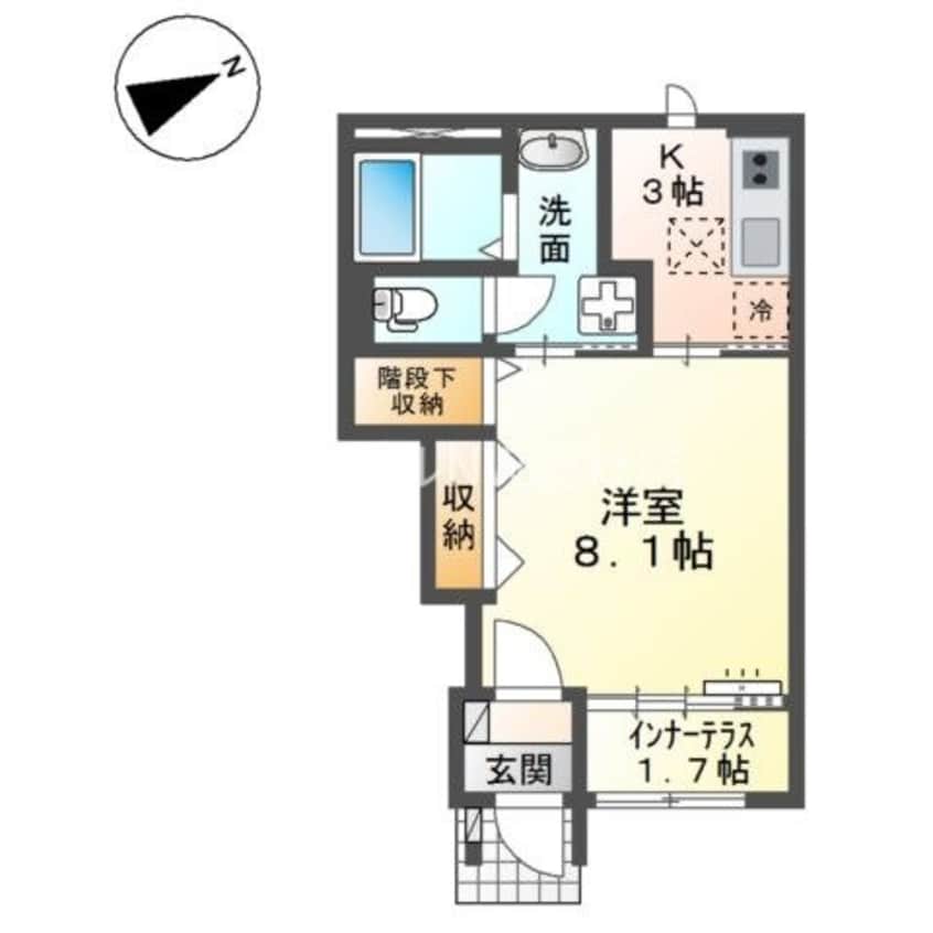 間取図 仮）スターテラスⅡ　福田町古新田