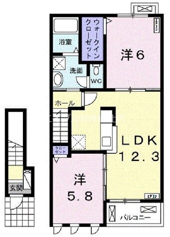 間取図 ラ・フレーズ　Ⅾ