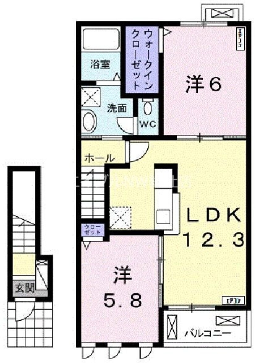 間取図 ラ・フレーズ　Ⅾ