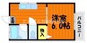 守屋コーポ 1DKの間取り