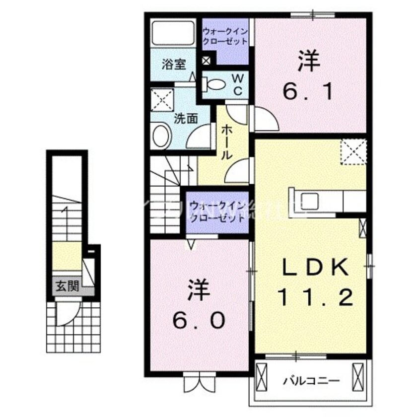 間取図 シェモアＡ