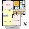 セジュールＴ＆Ｅ 2LDKの間取り