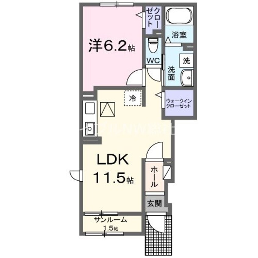 間取図 サンフラット乙島Ａ棟