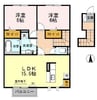シャルマン・アヴニール 2LDKの間取り