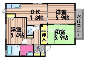 間取図 ビック イースト　B棟