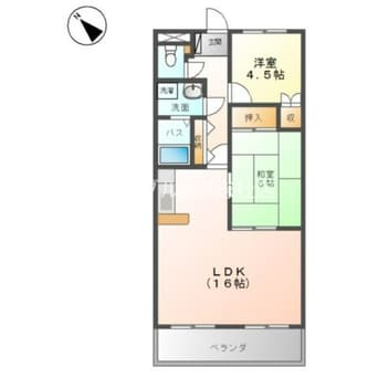 間取図 ロイヤルコーポ・サノ