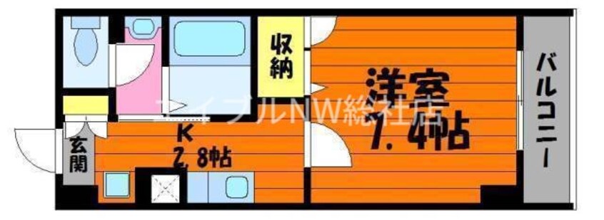 間取図 JRBハイツ倉敷