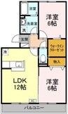 パーチェ 2LDKの間取り