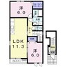 かるむ 2LDKの間取り