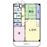 マリッチ　岡 2LDKの間取り