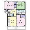 ファインレジデンスＫＮ 3DKの間取り