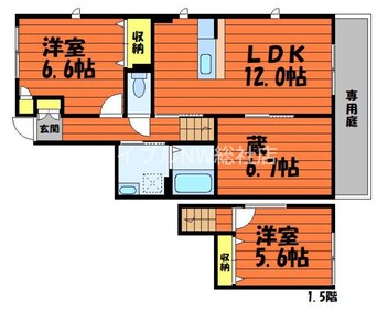 間取図 サンリーフ　A棟
