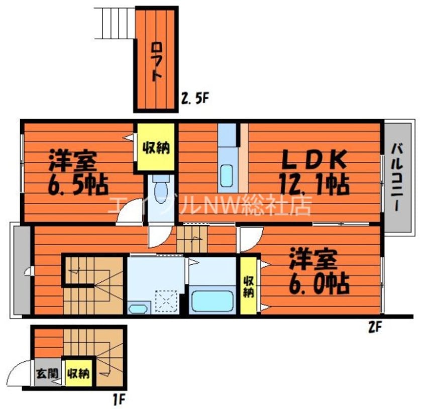 間取図 サンリーフ　A棟