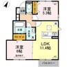 ルーチェ 2LDKの間取り