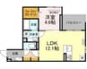 ベル・ポスト 1LDKの間取り